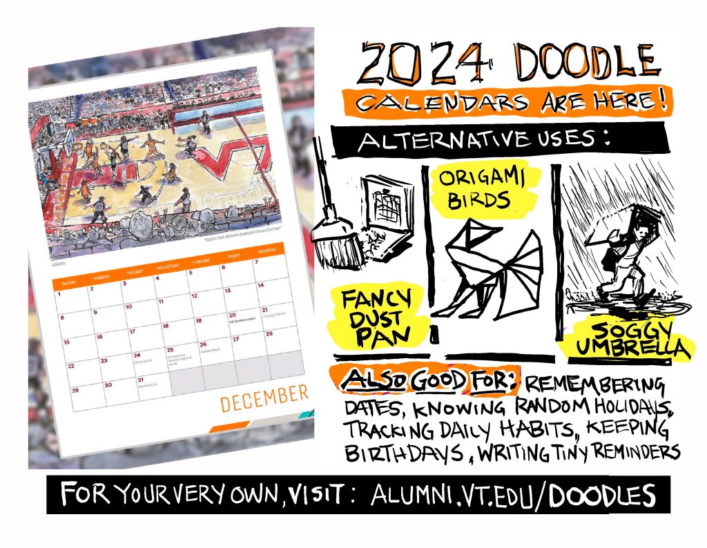 2024 Doodle Calendars Are Here! Virginia Tech News Virginia Tech