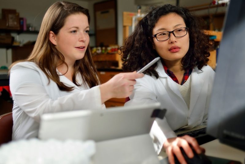 Emily Garner (left) and Ni "Joyce" Zhu Emily Garner and Ni "Joyce" Zhu