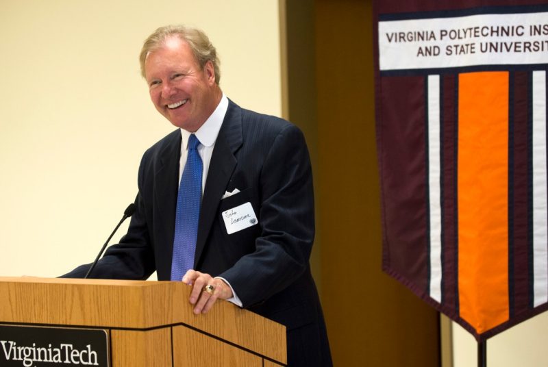 Photograph of Virginia Tech alumnus John Lawson, winner of the William H. Ruffner Medal for 2017.