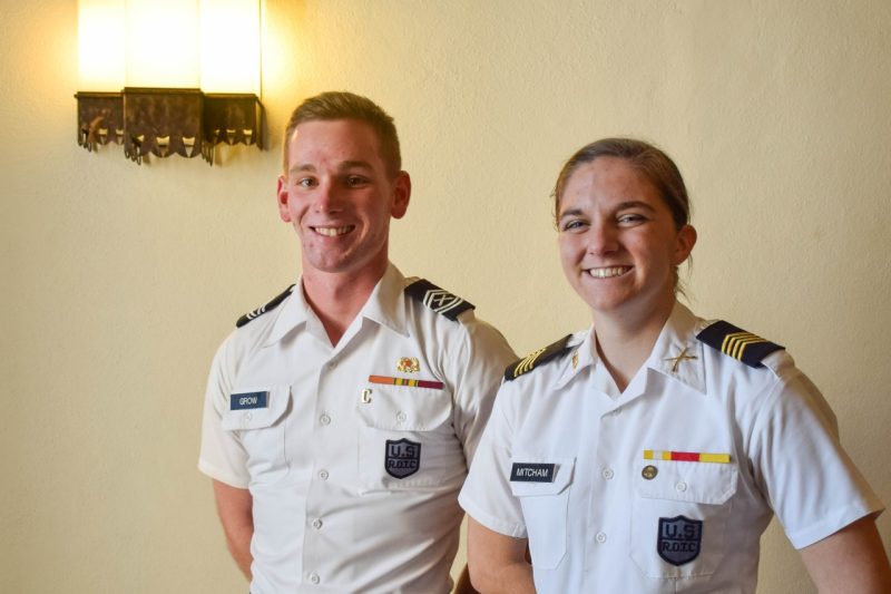 Cadets Logan Grow and Madeleine Mitcham
