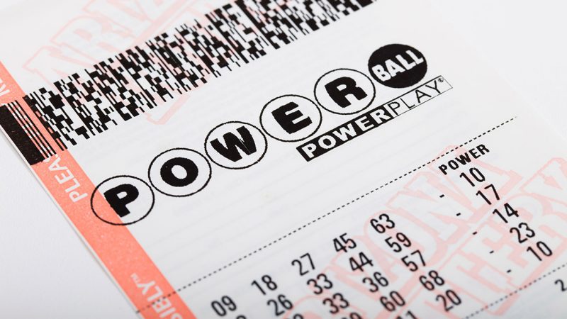Image of a Powerball ticket
