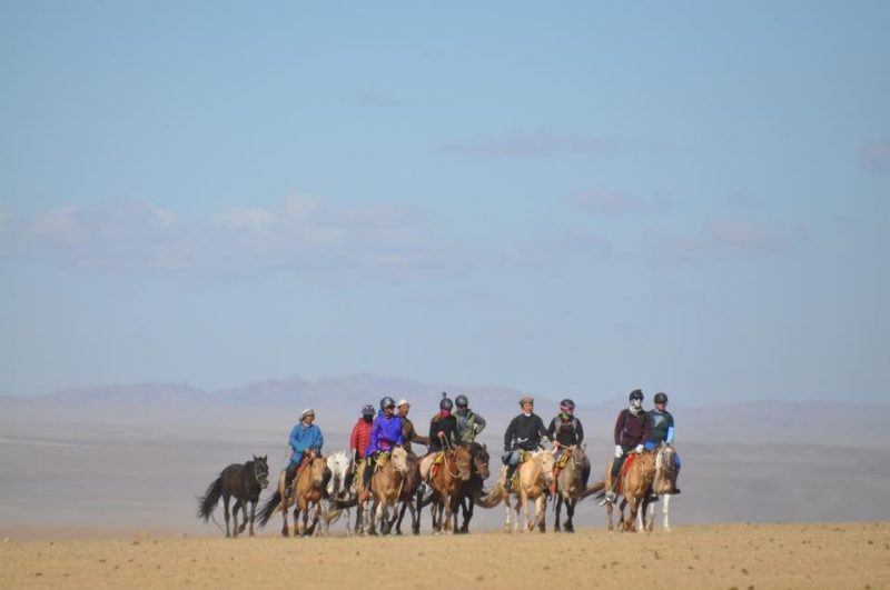 During Mongolia's Gobi Gallop, Bartnick and her cohorts navigated hidden marmot holes, which can trip a horse and unseat riders, along with several sand storms