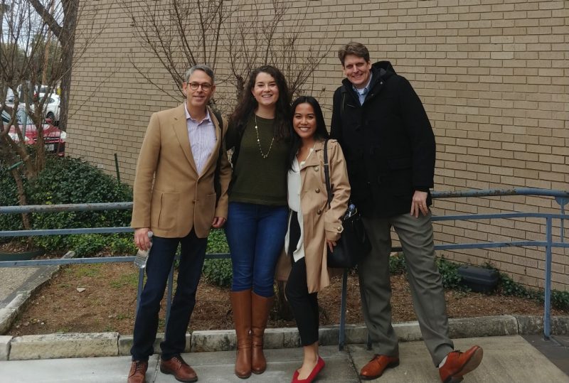 Graduate students in housing design competition
