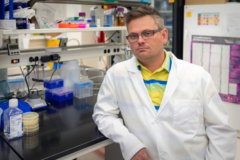Brandon Jutras, assistant professor of biochemistry in the College of Agriculture and Life Sciences.
