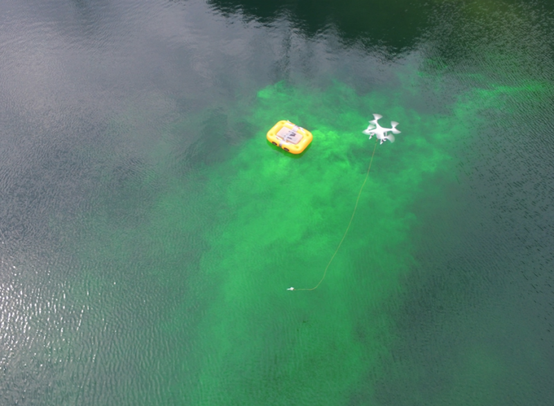 Drone tracking dye 