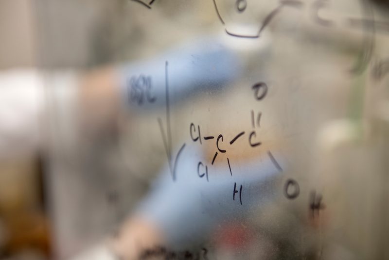 Photo of chemistry lab protective glass