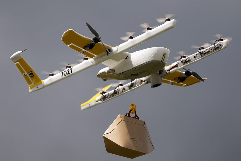 Drone delivery flight