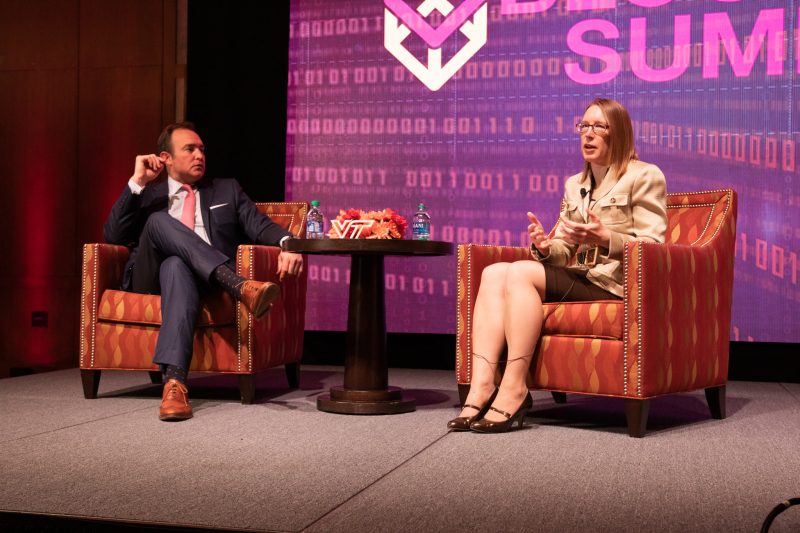 Fireside chat featuring Securities Exchange Commissioner Hester Peirce and CNBC Anchor Brian Sullivan at the Blocksburg Summit 2019. 