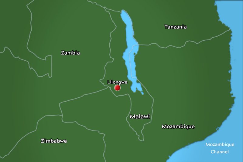 Map of Drone Academy site in Lilongwe, Malawi