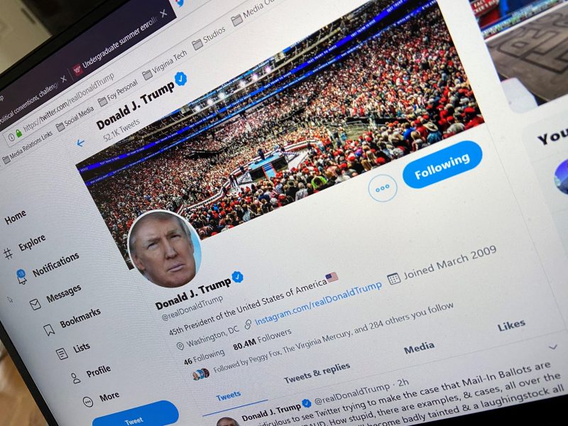 image of trump twitter page 