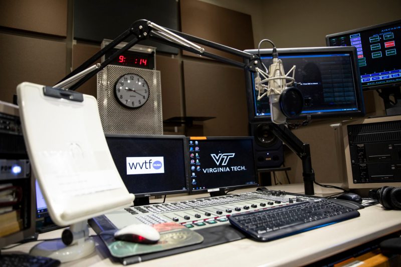 Studio at WVTF and Radio IQ in Roanoke.