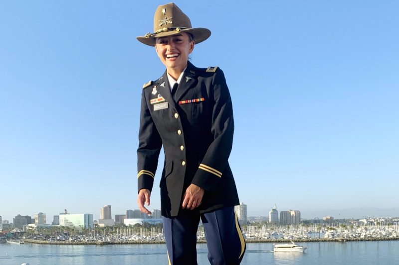 Sabrina Bachert in uniform