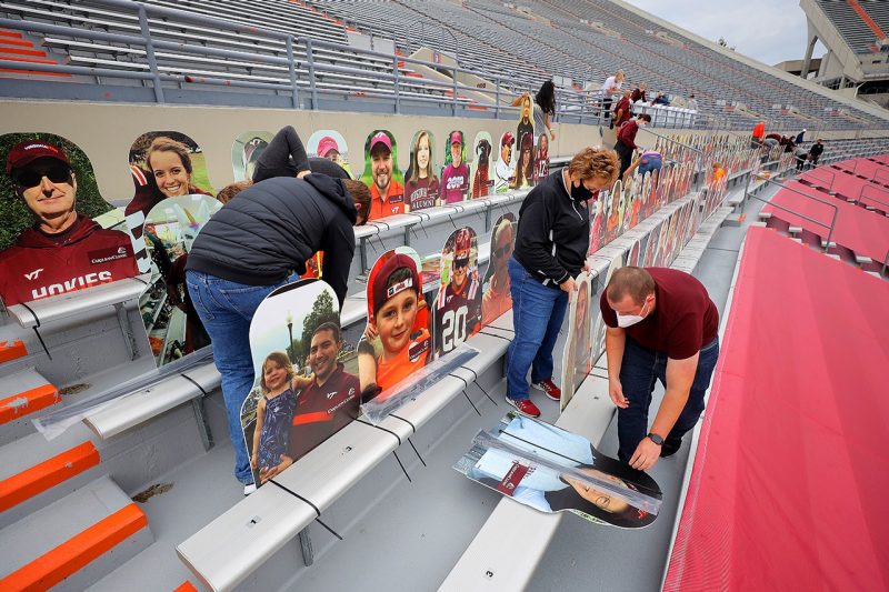 Placing cutout images of fans