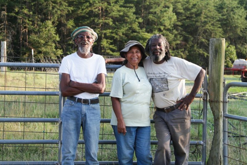 Renard and Chinette Turner of Vanguard Ranch, Ltd. with Y.C. Yates. Photo courtesy of  Barrett Self.