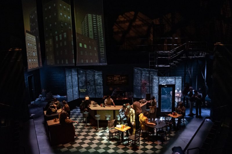 “Balm in Gilead” Lighting A cafe theatre set.