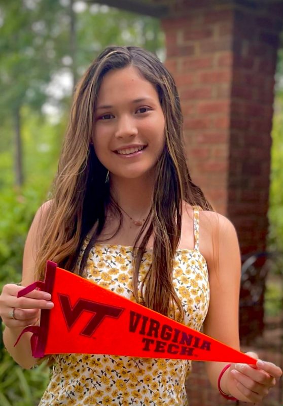 Ellie Mangan '25, who will begin her first year at Virginia Tech this fall as a member of the GenerationOne living-learning community.