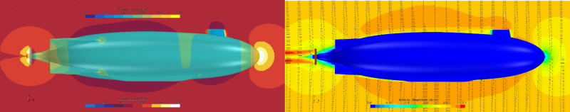 Virginia Tech’s high fidelity self-propulsion CFD simulations results.