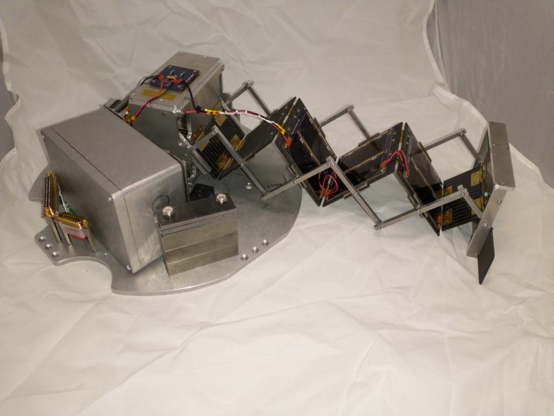 Vt's RockSat-X team's experiment, a CubeSat form factor, deployable solar array to enhance power generation
