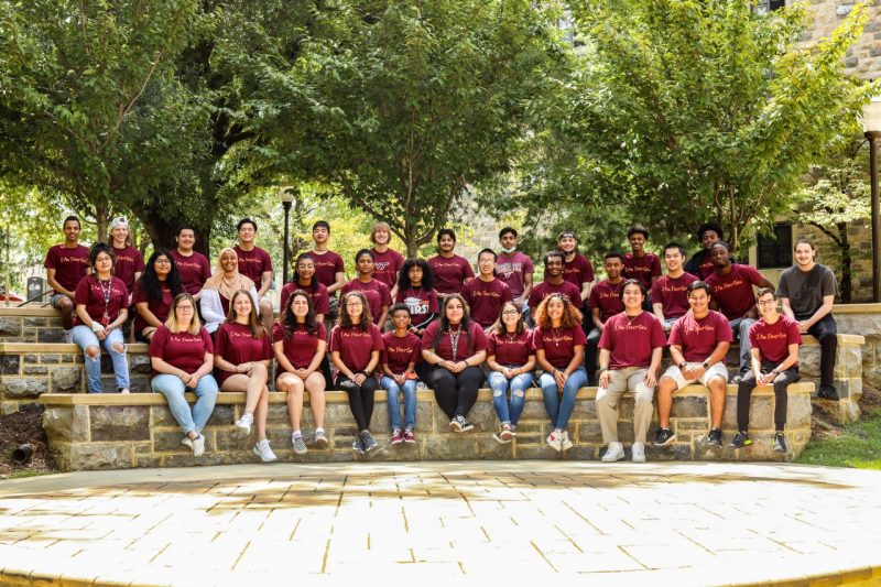 Virginia Tech first generation students pose for a group photo