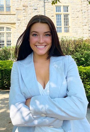 Photo of Caroline Lohr, the 2021-2022 Undergraduate Student Senate President.