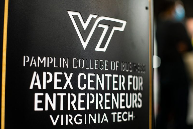 Apex Center for Entrepreneurs sign