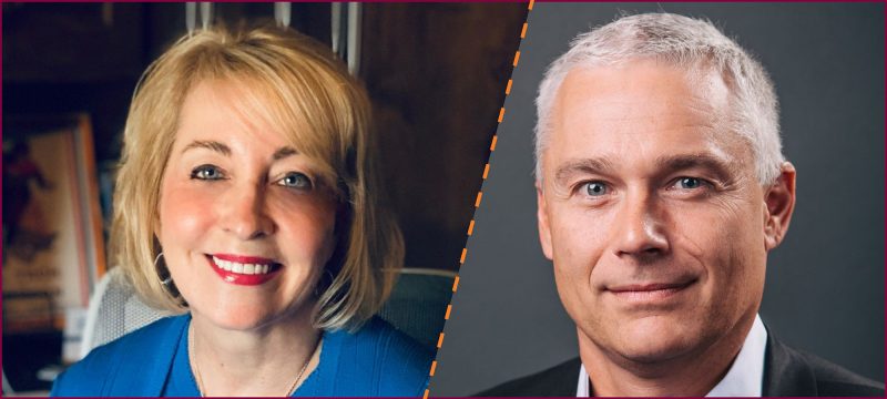 Starlette Johnson and Chris Shean will address graduating Pamplin College of Business students on May 12, 2022.