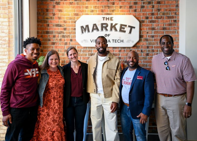 Tyrod Taylor ceremonial opening of The Market