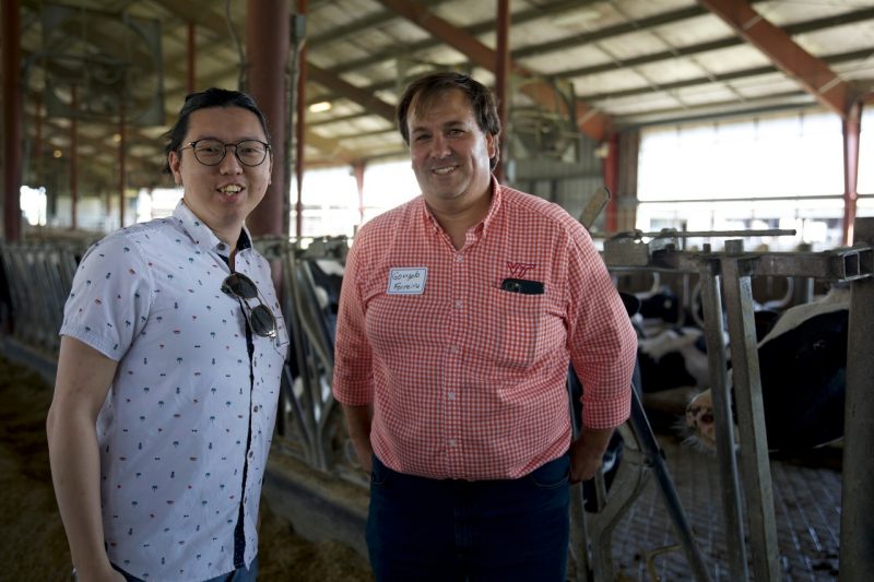 College of Agriculture and Life Sciences professors James Chen (left) and Gonzalo Ferreira were presenters at the inaugural Agricultural Cyber Field Day at Virginia Tech.