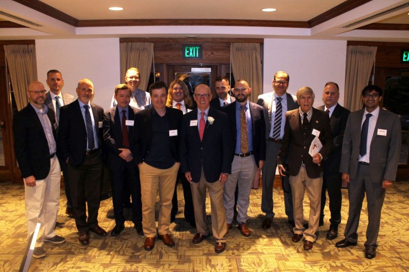 A number of his former PhD students returned to celebrate with Joseph Schetz at his retirement celebration in May 2022.