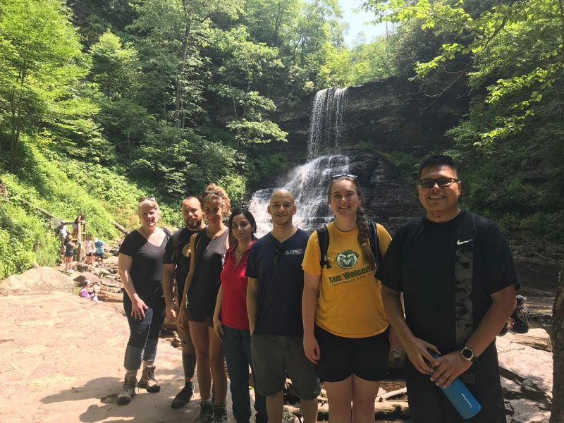 In its inaugural year, the Virginia Tech Postdoctoral Association held several social events for postdocs, including a hike to the Cascades, located in the Jefferson National Forest.