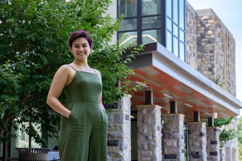 Jess Silvia is the program director for the Lavender House, a new living-learning community at Virginia Tech dedicated to queer studies. Photo by Mary Crawford for Virginia Tech.