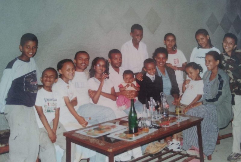 Virginia Tech Carilion School of Medicine student Maedot Haymete is pictured as a child at a family gathering in Addis Ababa, Ethiopia. 
