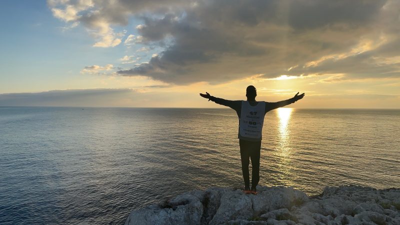 Sebastien Jacques along the Adriatic Sea