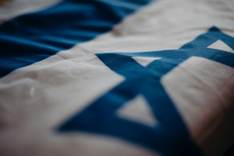 The flag of Israel. Photo courtesy Pexels.