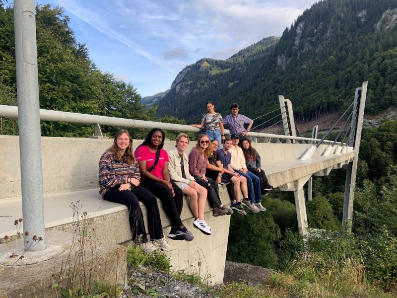 Students on European Bridge