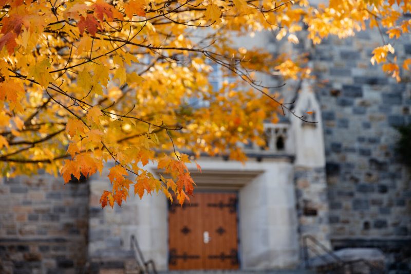 Virginia Tech's campus in the fall. Photo by Mary Desmond for Virginia Tech.
