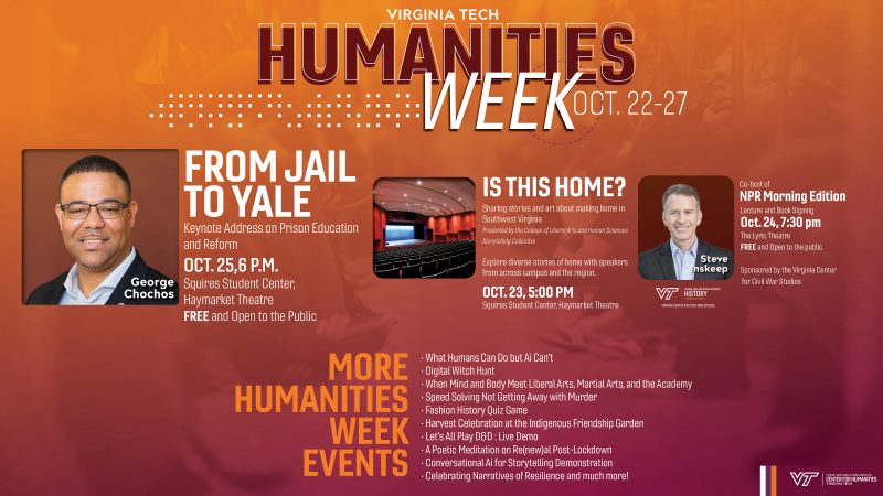 Humanities Week flyer