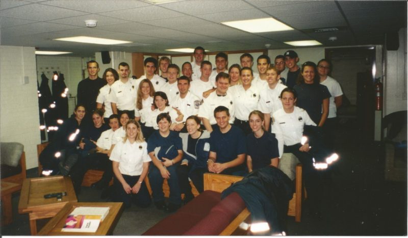 Members of the Virginia Tech Rescue Squad in early 2000s.