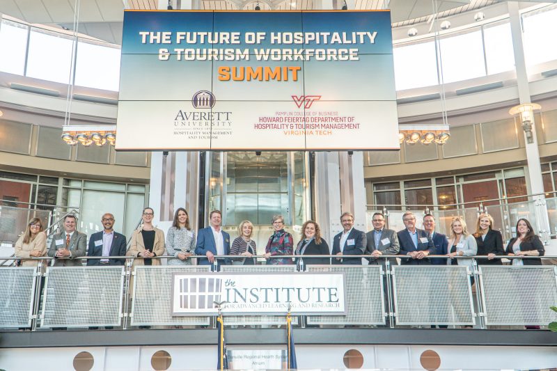 Pamplin College of Business's Howard Feiertag Department of Hospitality and Tourism Management and Averett University joined forces for the "The Future of Hospitality and Tourism Workforce Summit” on October 25. Photo courtesy of Averett University.