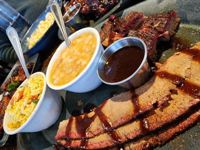 A picture of a BBQ platter at one of the many stops on the food tour. Photo by Brian Grove for Virginia Tech.
