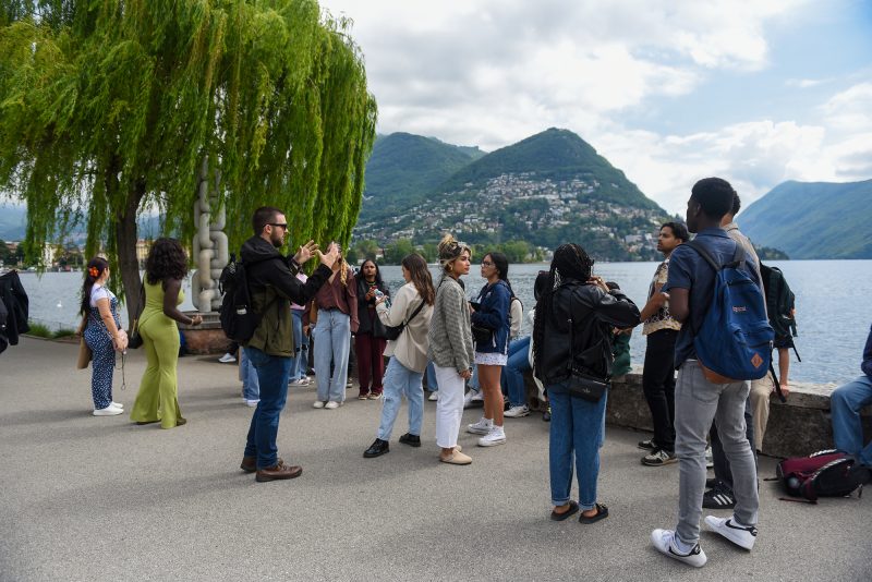 DEIB Around the World students explore Lugano, Switzerland. Photo by A’me Dalton for Virginia Tech. 