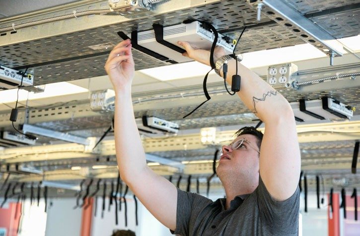 Adam Gorski installs CCI xG Testbed components sized 725 by 475 Adam Gorski installs CCI xG Testbed components