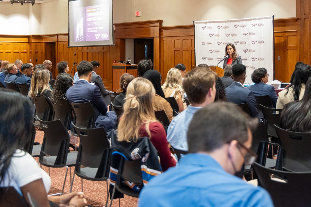 2024 Students of Distinction erkänd av Pamplin College of Business vid Virginia Tech