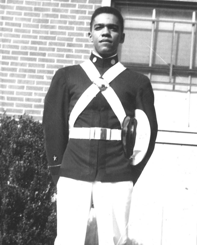 Irving Peddrew as a cadet Irving Peddrew in the cadet corps uniform
