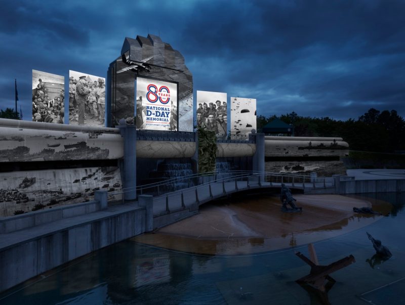 Mockup of the DDay Memorial