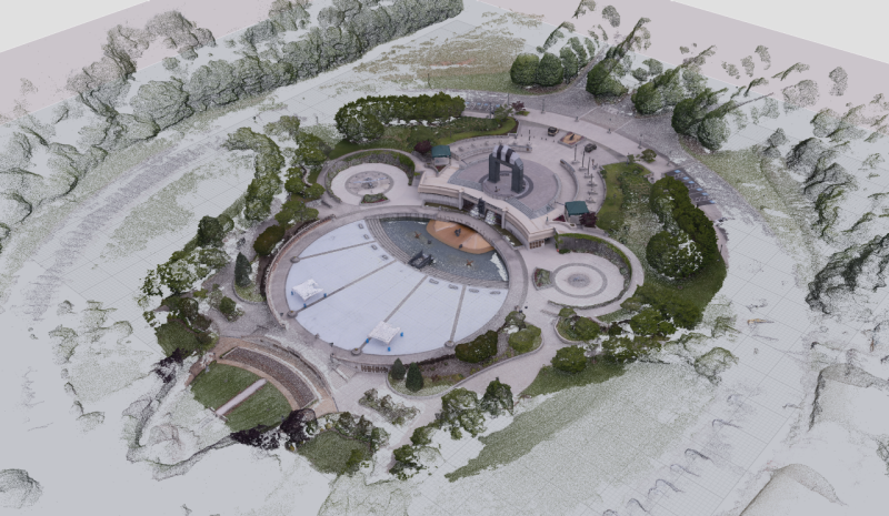 A point cloud of the memorial