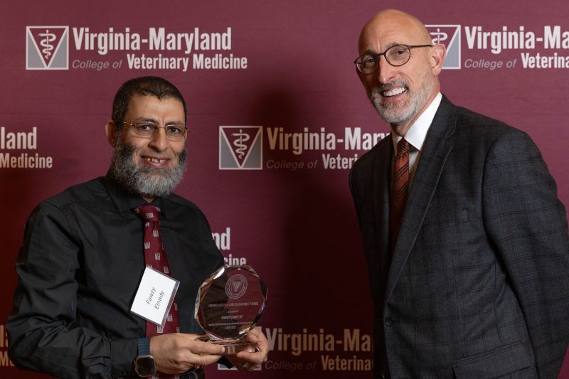 Faculty Awards 2024 (From left) Fawzy Elnaby and Dean M. Dan Givens.