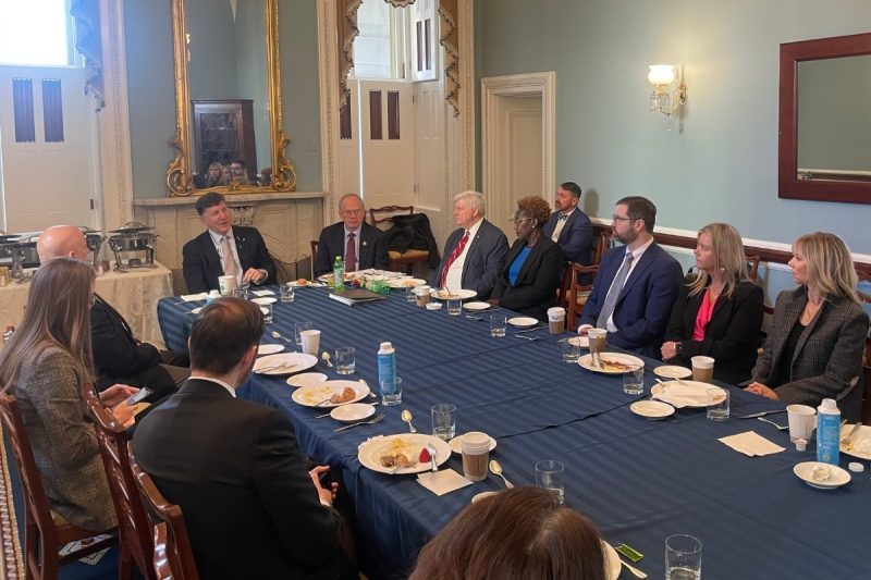 Jeannette Mills - Capitol Dinner Jeannette Mills attending a meeting at the U.S. Capitol with TVA President and CEO Jeff Lyash and members of the Tennessee Congressional delegation.