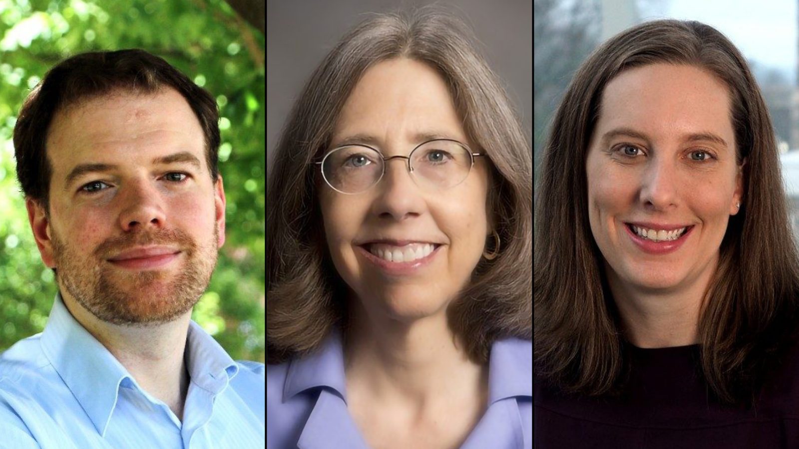 From left to right: Nicholas Goedert, Karen Hult, Caitlin Jewitt. 