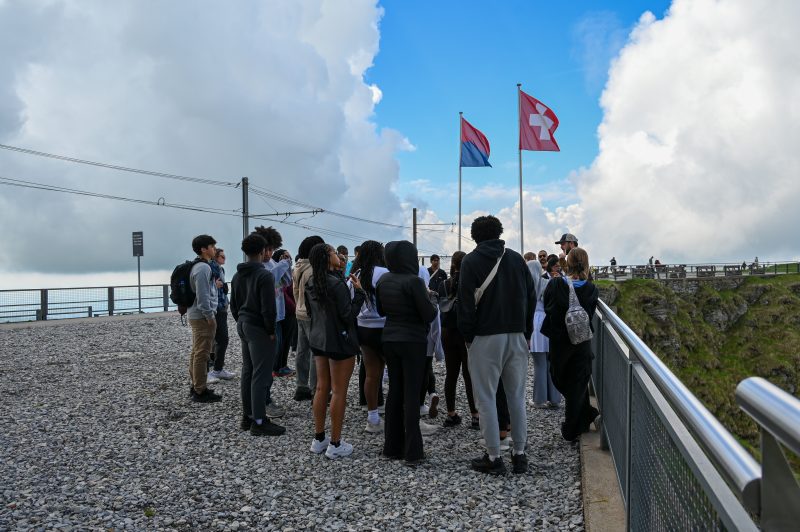 DEIB Around the World participants at the summit of Monte Generoso